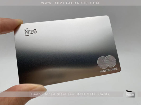 Deep Etched Metal Business Cards