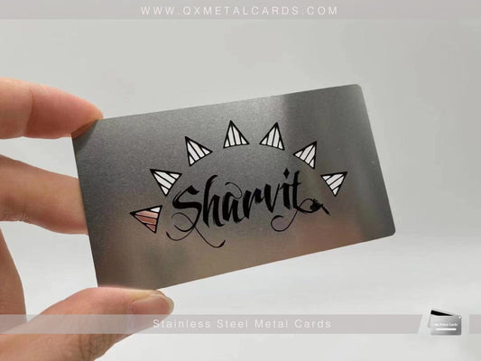 What are the different types of metal business cards?