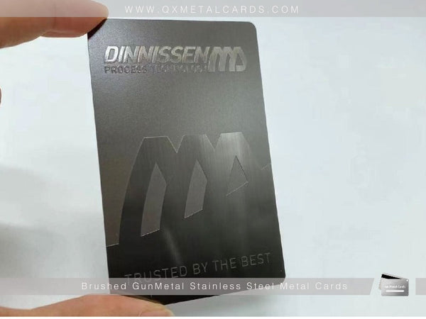 Black Metal Business Cards – Qx Metal Cards