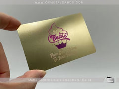 Plated Gold Metal Business Cards