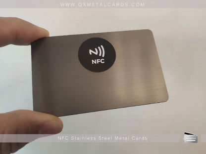 Tarjetas de visita metálicas NFC