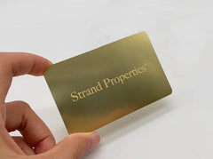 Plated Gold Metal Business Cards