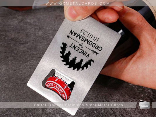 Metal Bottle Opener Business Cards