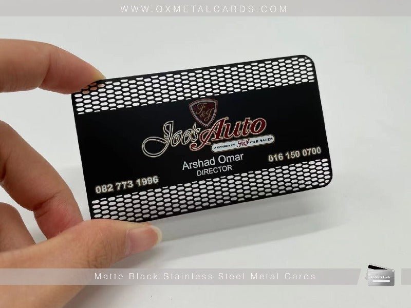 Black Metal Business Cards