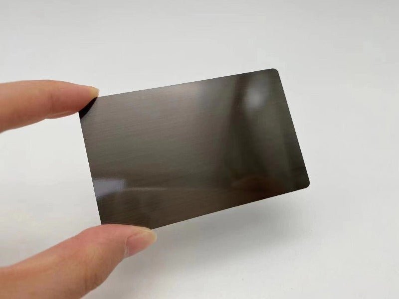 Brushed Gun Metal Business Cards