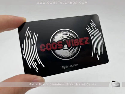 Black Metal Business Cards