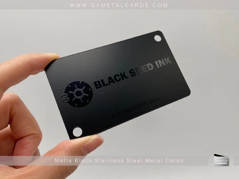 Black Metal Business Cards