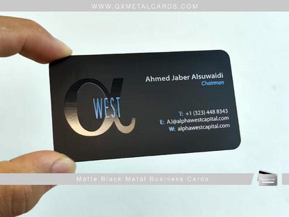 Black Metal Business Cards