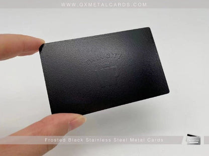 Black Metal Business Cards