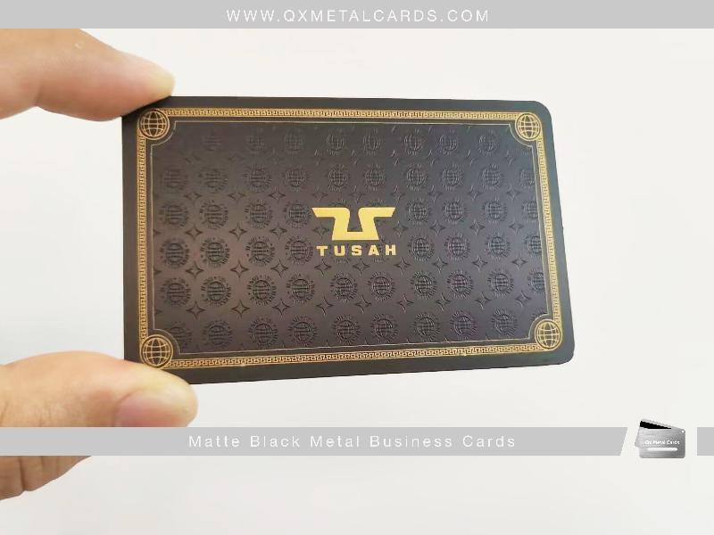 Black Metal Business Cards