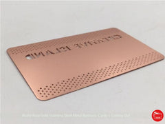 rose gold metal business cards 0.5mm / 100pcs